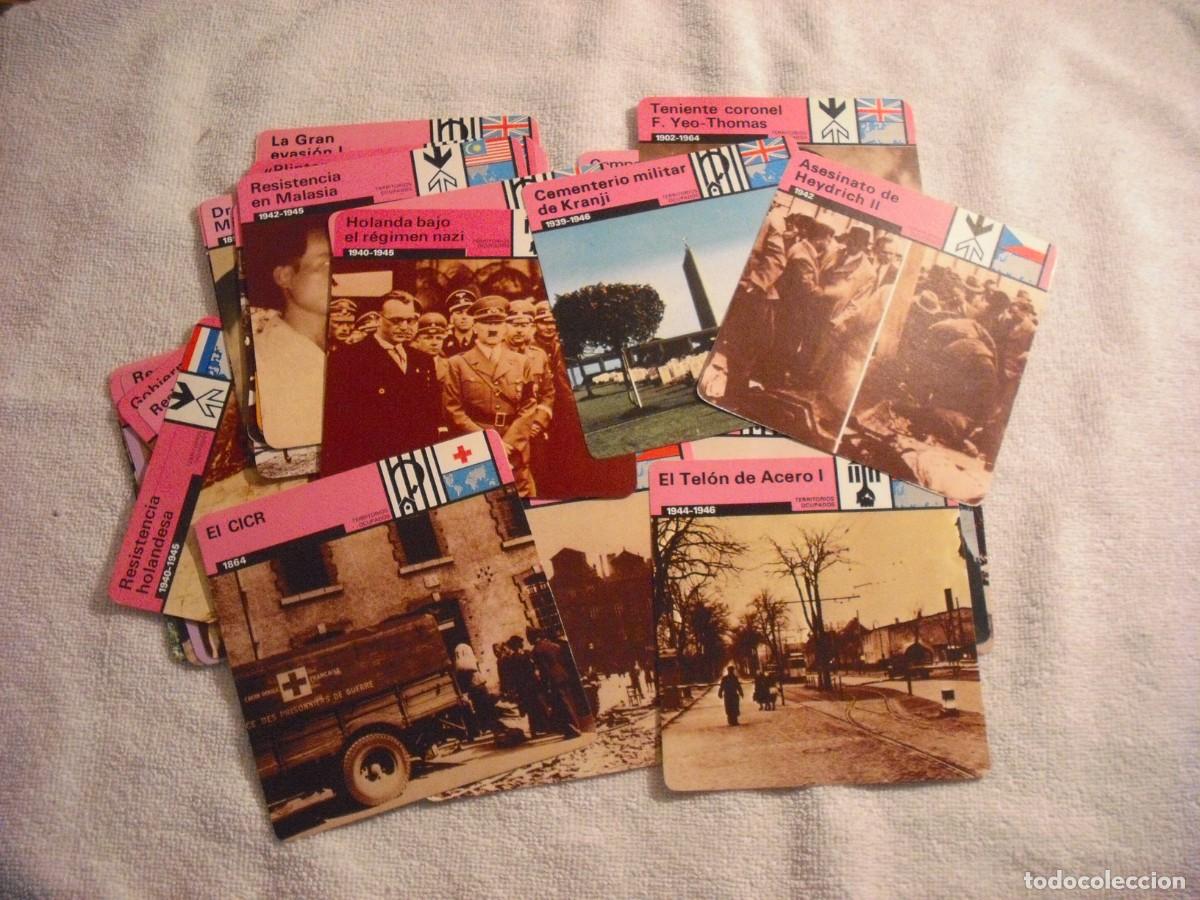Coleccionismo Cromos antiguos: CROMO / FICHA MATEO , LOTE DE 40. TERRITORIOS OCUPADOS , VARIOS PAISES 2&ordf; GUERRA MUNDIAL . SAPE