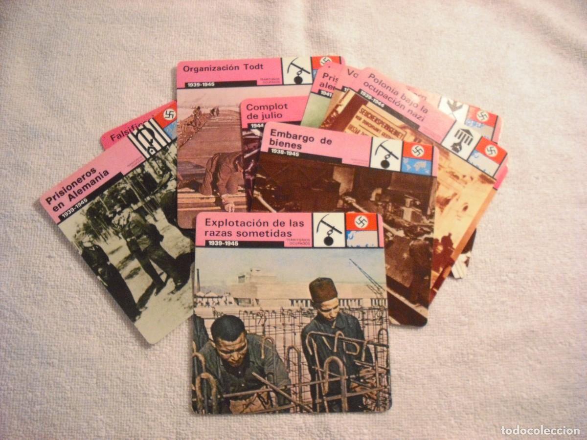 Coleccionismo Cromos antiguos: CROMO / FICHA MATEO , LOTE DE 14. TERRITORIOS OCUPADOS, ALEMANIA 2&ordf; GUERRA MUNDIAL . SAPE