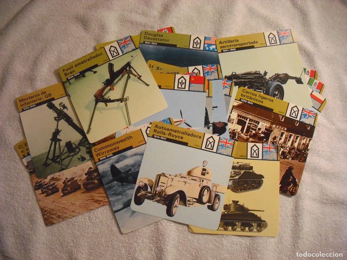 Coleccionismo Cromos antiguos: CROMO / FICHA MATEO , LOTE DE 49, ARMAS UTILIZADAS POR DISTINTOS PAISES, 2&ordf; GUERRA MUNDIAL . SAPE