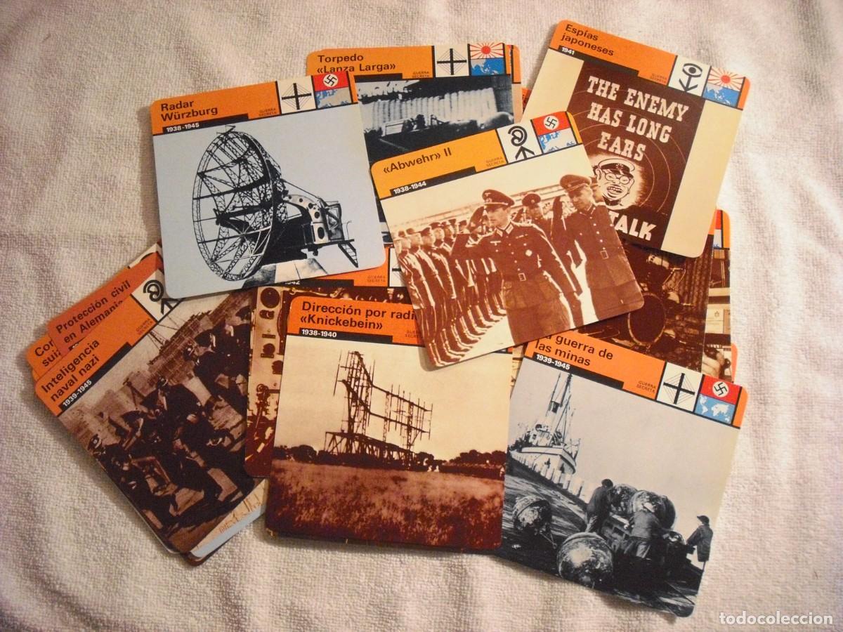 Coleccionismo Cromos antiguos: CROMO / FICHA MATEO , LOTE DE 43 . GUERRA SECRETA , VARIOS PAISES, 2&ordf; GUERRA MUNDIAL . SAPE