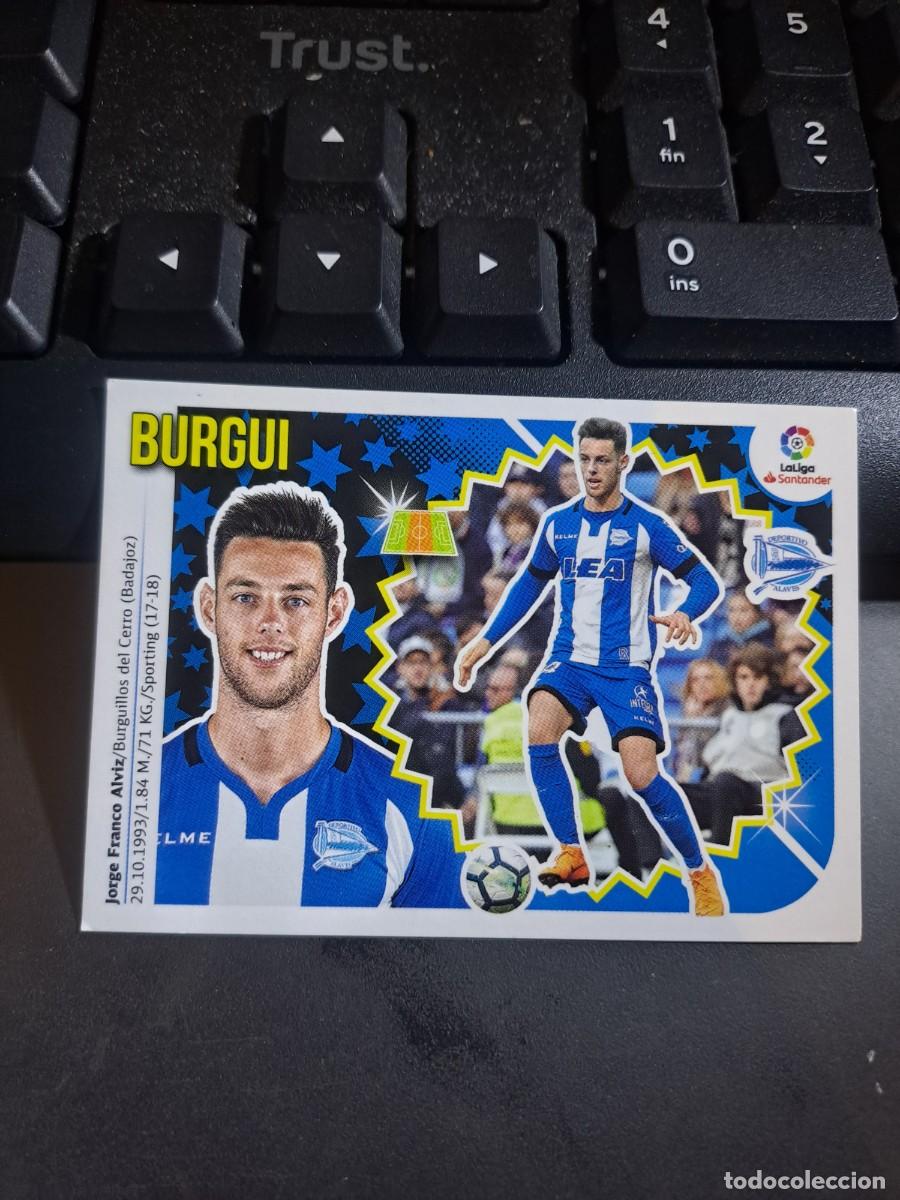 Coleccionismo Cromos antiguos: CROMO BURGUI 11 ALAVES LIGA 2018 2019 18 19 ESTE PANINI NUNCA PEGADO