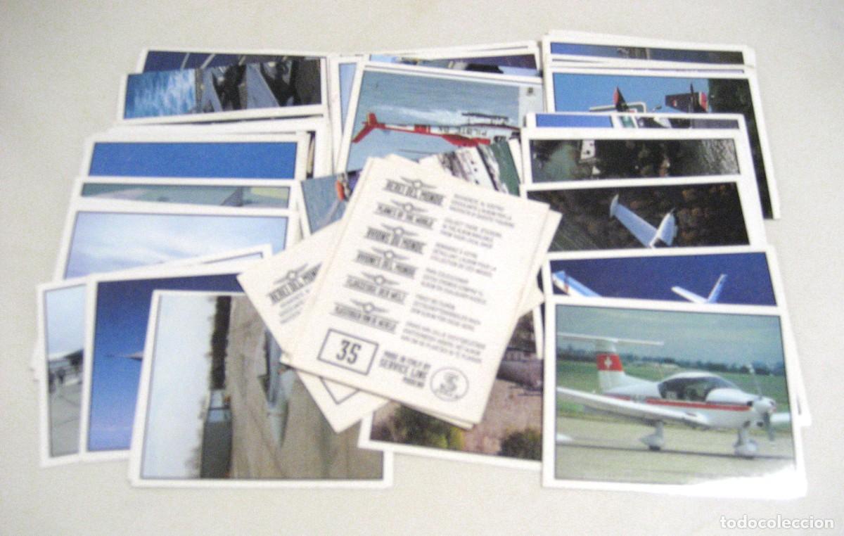 Coleccionismo Cromos antiguos: LOTE DE 60 CROMOS AVIONES DEL MUNDO. SERVICE LINE, 1993.