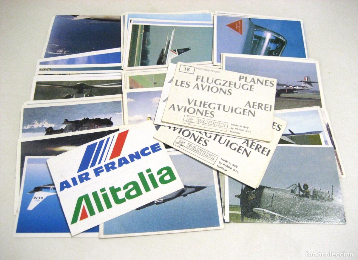 Coleccionismo Cromos antiguos: LOTE DE 70 CROMOS AVIONES. PANINI, 199?