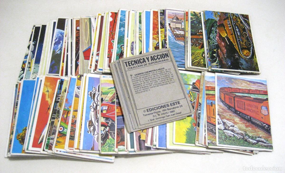 Coleccionismo Cromos antiguos: LOTE DE 175 CROMOS T&Eacute;CNICA Y ACCI&Oacute;N. ESTE, 1980.
