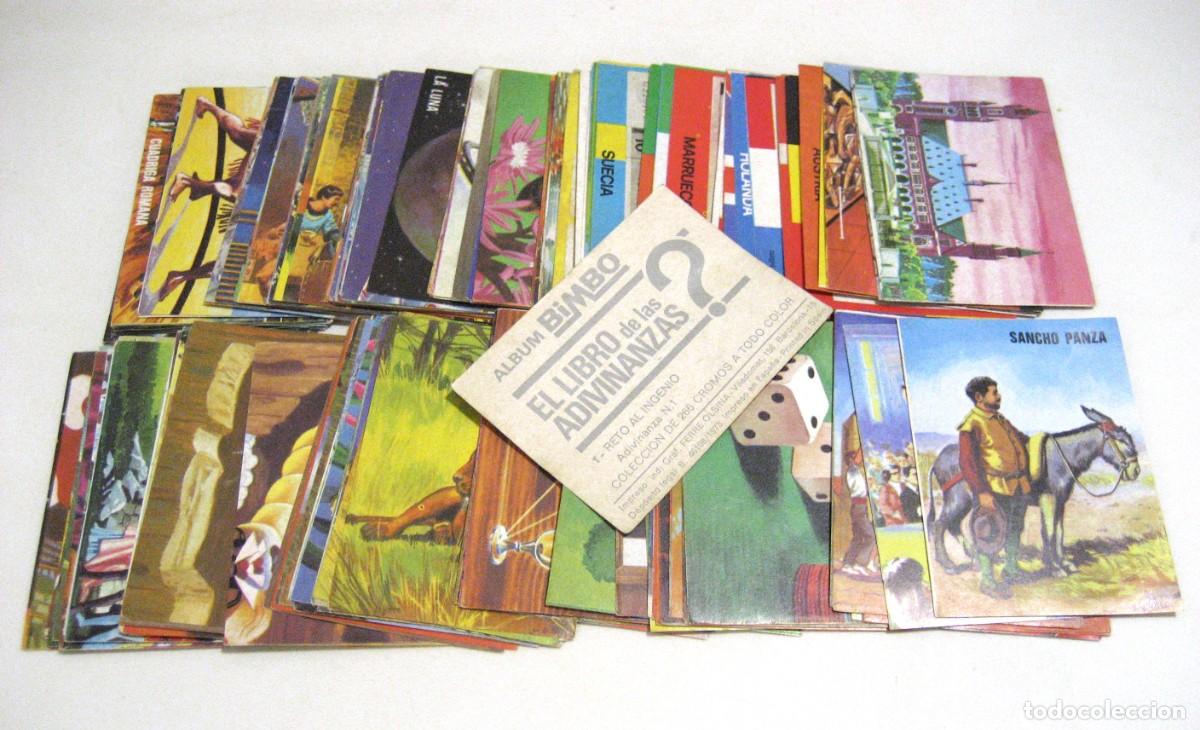Coleccionismo Cromos antiguos: LOTE DE 138 CROMOS EL LIBRO DE LAS ADIVINANZAS. BIMBO, 1973.