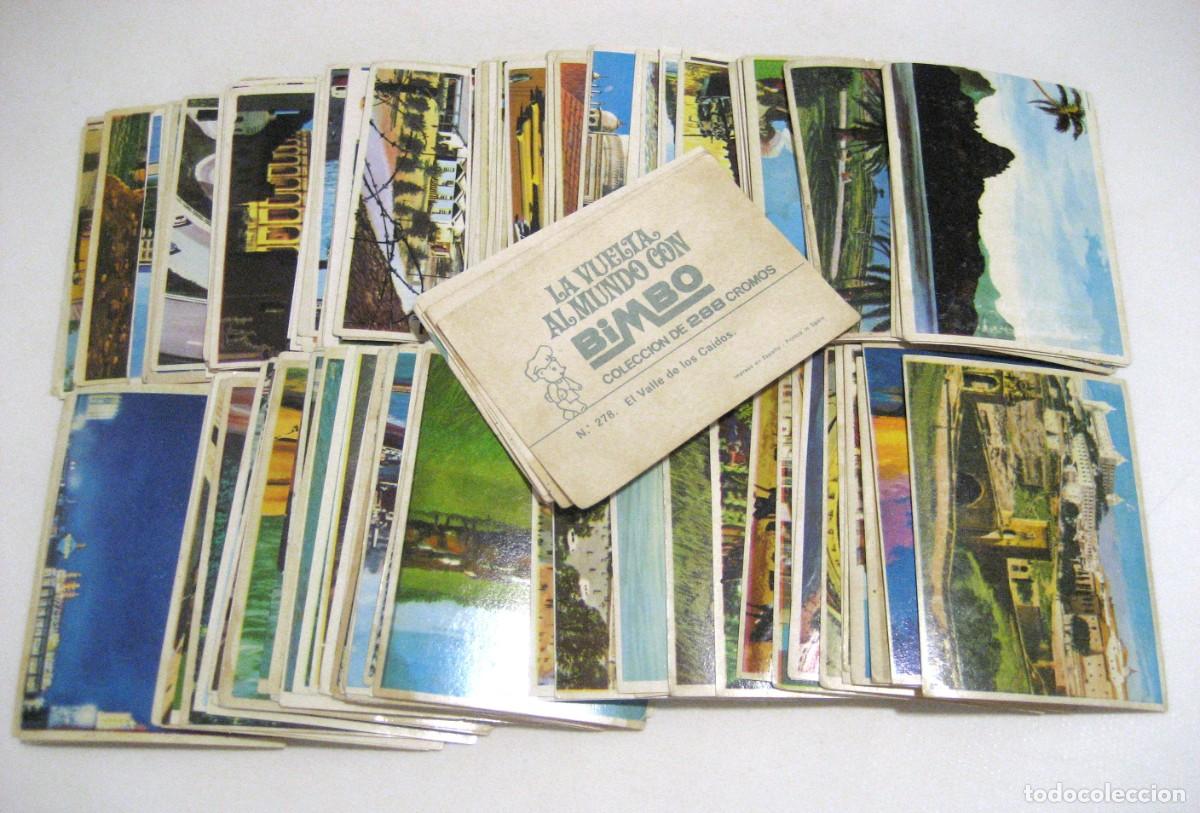 Coleccionismo Cromos antiguos: LOTE DE 172 CROMOS LA VUELTA AL MUNDO CON BIMBO, 1967.