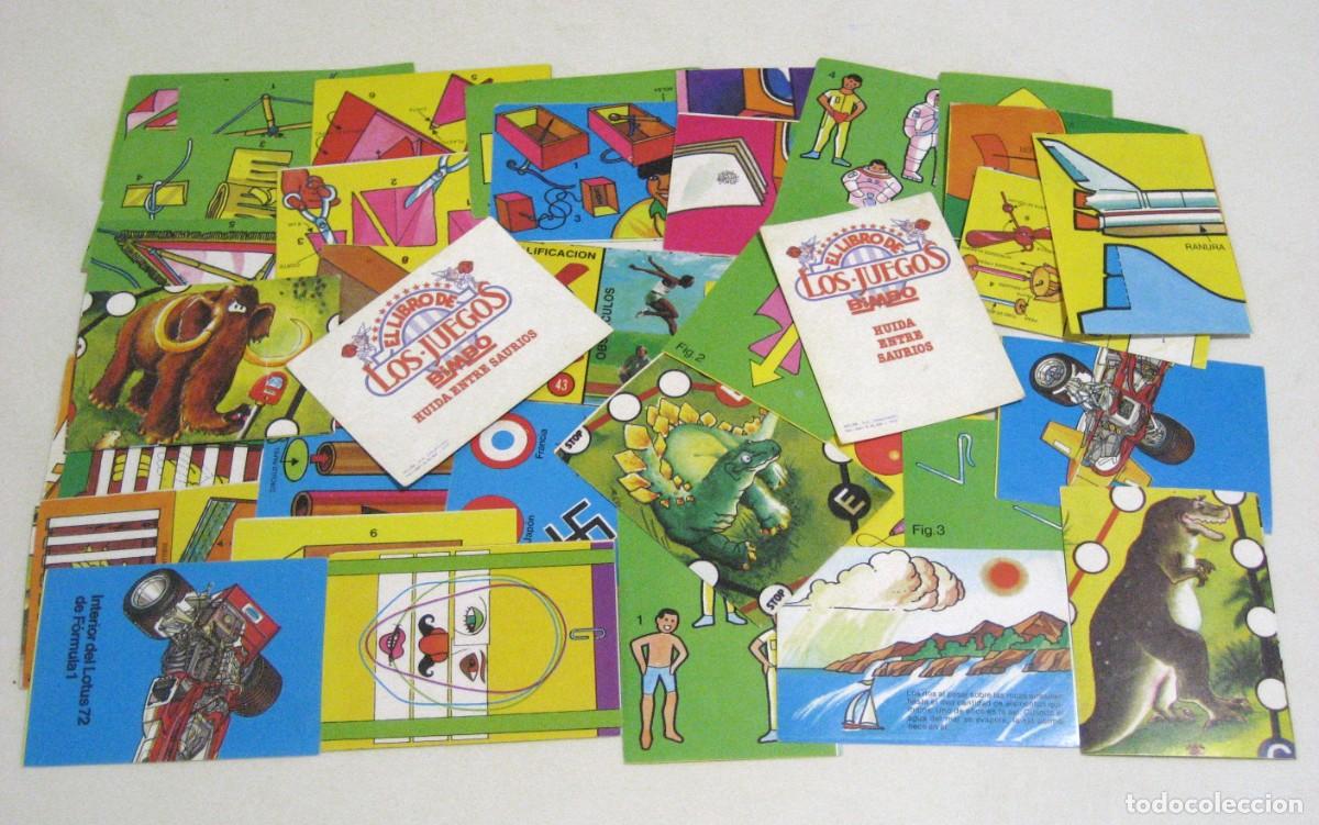 Coleccionismo Cromos antiguos: LOTE DE 37 CROMOS EL LIBRO DE LOS JUEGOS. BIMBO, 1979.