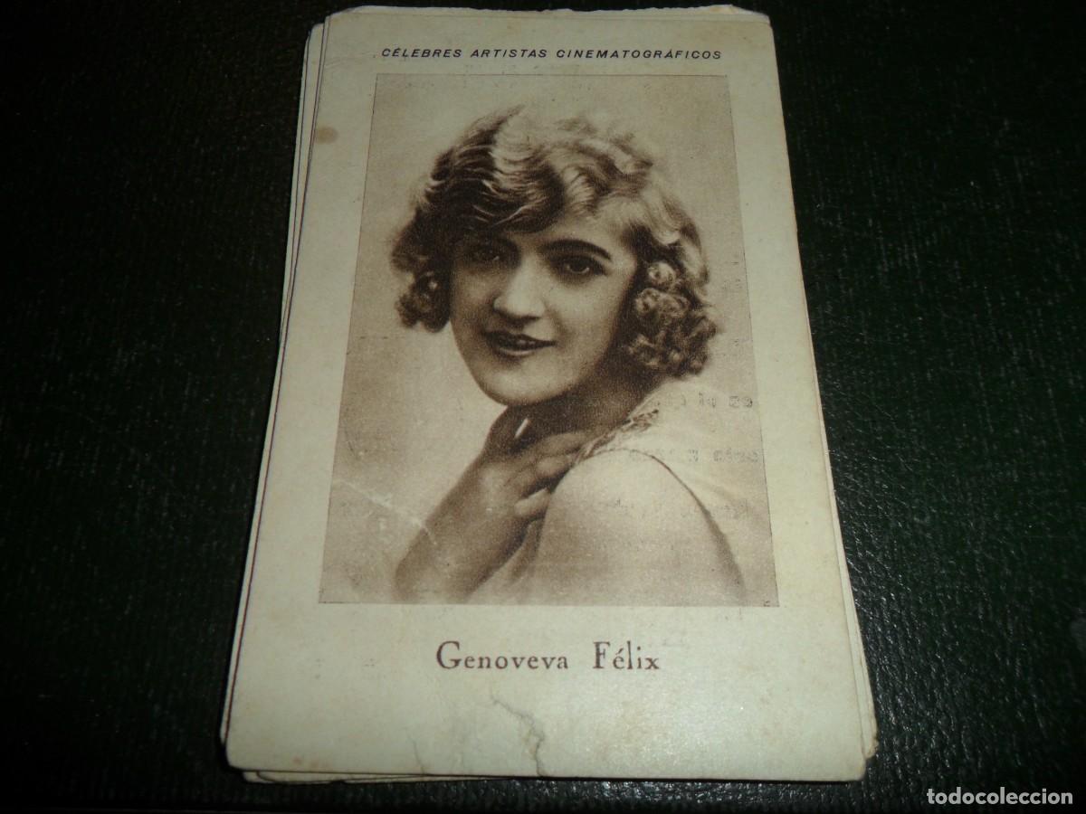 Coleccionismo Cromos antiguos: CHOCOLATE JUNCOSA CELEBRES ARTISTAS CINEMATOGRAFICOS GENOVEVA FELIX