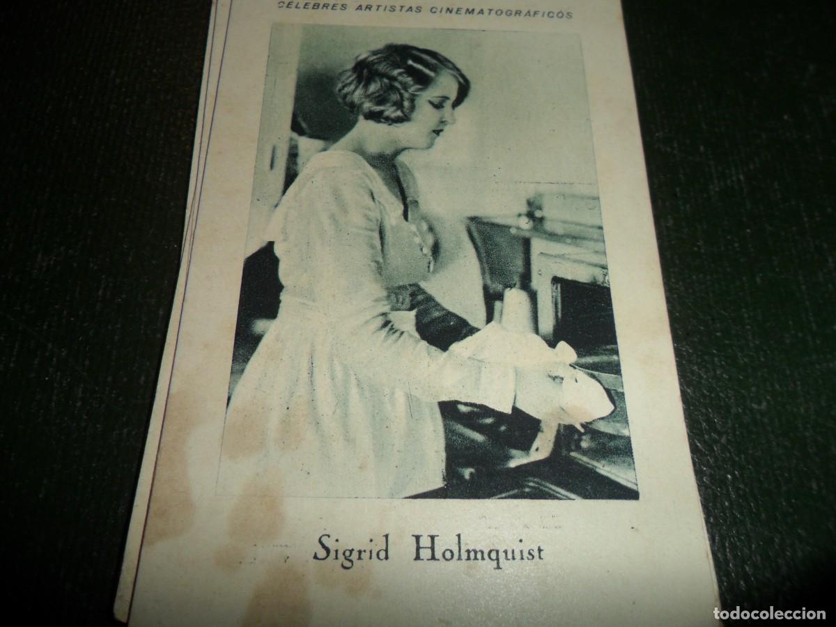 Coleccionismo Cromos antiguos: CHOCOLATE JUNCOSA CELEBRES ARTISTAS CINEMATOGRAFICOS SIGRID HOLMQUIST