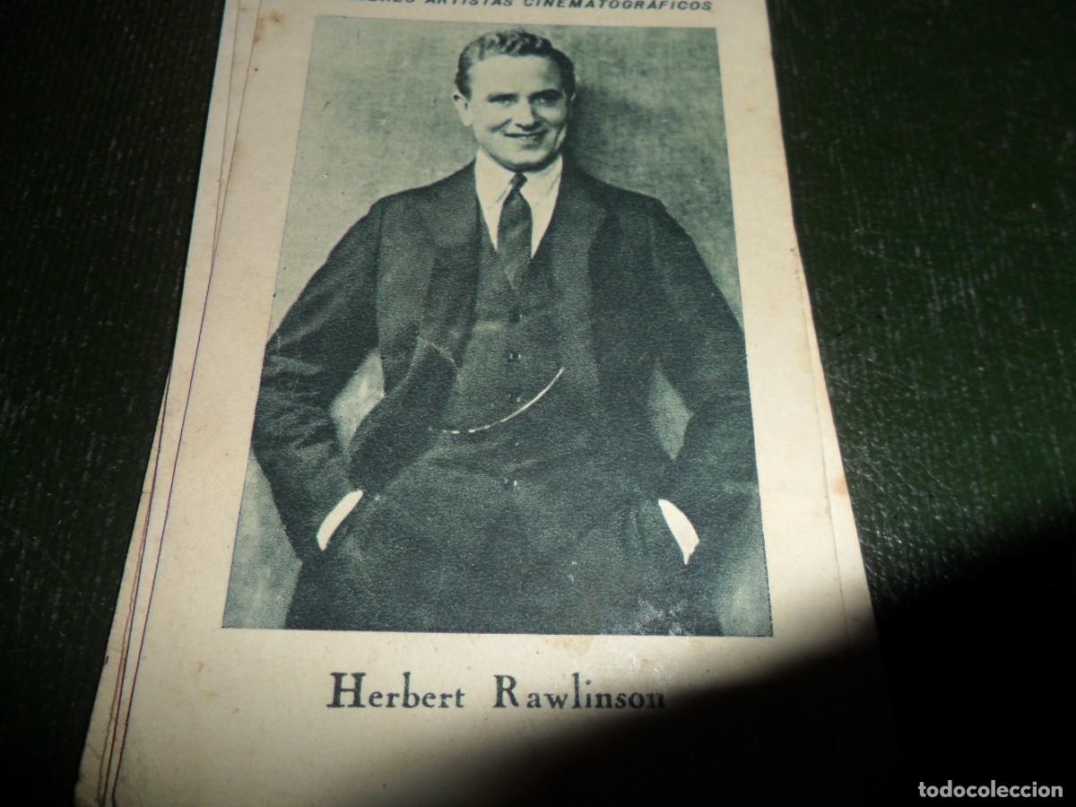 Coleccionismo Cromos antiguos: CHOCOLATE JUNCOSA CELEBRES ARTISTAS CINEMATOGRAFICOS HERBERT RAWLINSON