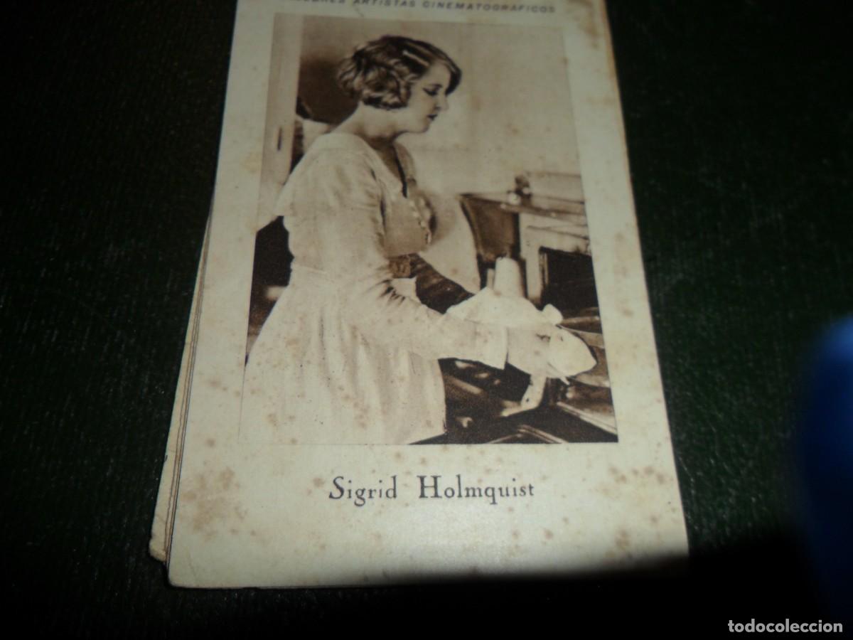 Coleccionismo Cromos antiguos: CHOCOLATE JUNCOSA CELEBRES ARTISTAS CINEMATOGRAFICOS SIGRID HOLMQUIN