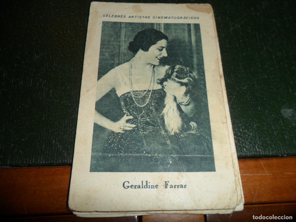 Coleccionismo Cromos antiguos: CHOCOLATE JUNCOSA CELEBRES ARTISTAS CINEMATOGRAFICOS GERALDINE FERRAR