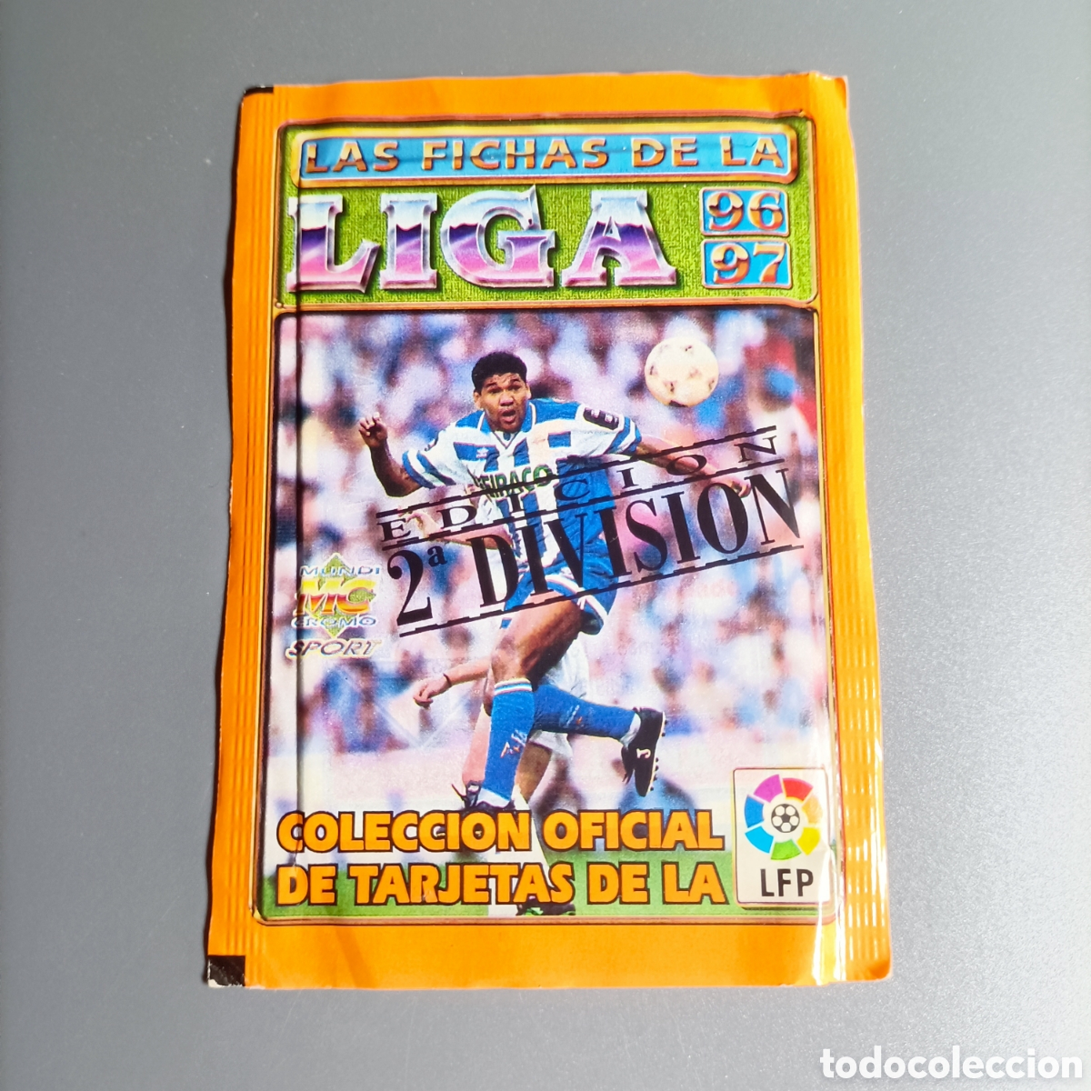 Coleccionismo Cromos antiguos: Sobre de cromos sin abrir de la colecci&oacute;n &rdquo;Las Fichas de la Liga&rdquo; de Mundicromo, temporada 1996-97
