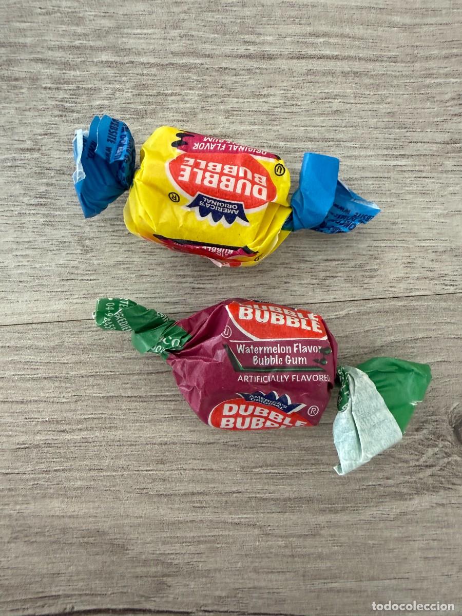 Coleccionismo Cromos antiguos: 2 envoltorios cerrados sin abrir - chicle Dubble Bubble