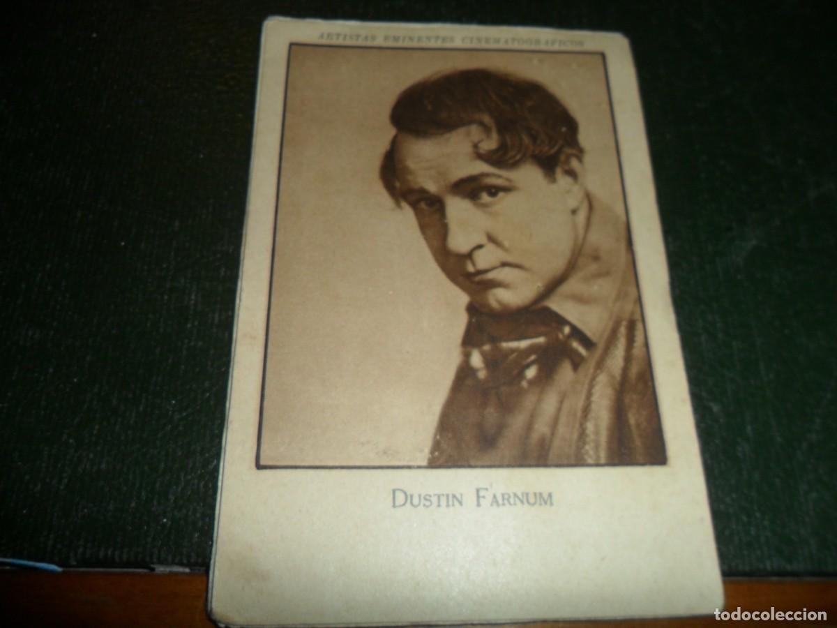 Coleccionismo Cromos antiguos: CHOCOLATE JAIME BOIX ARTISTAS EMINENTES CINEMATOGRAFICOS DUSTIN FARNUM