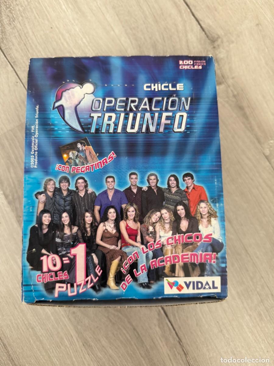Coleccionismo Cromos antiguos: Caja chicles Operaci&oacute;n Triunfo 2 - Vidal - Manuel Carrasco, Beth...