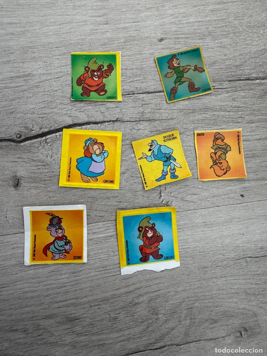 Collezionismo Figurine antiche: 9 pegatinas cromos de los Osos Gomi de Phoskitos