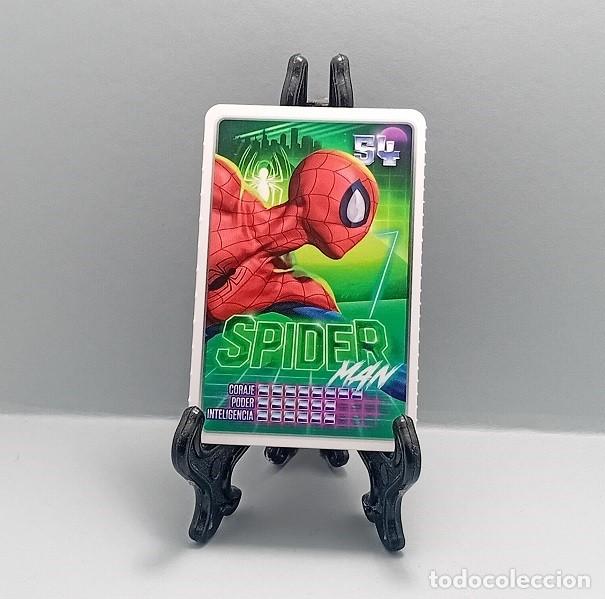 Coleccionismo Cromos antiguos: N&ordm; 54 SPIDER MAN DESCUBRE TU PODER! MARVEL CROMO CARTA CARD CARREFOUR 2022 SUPER H&Eacute;ROES C&Oacute;MIC