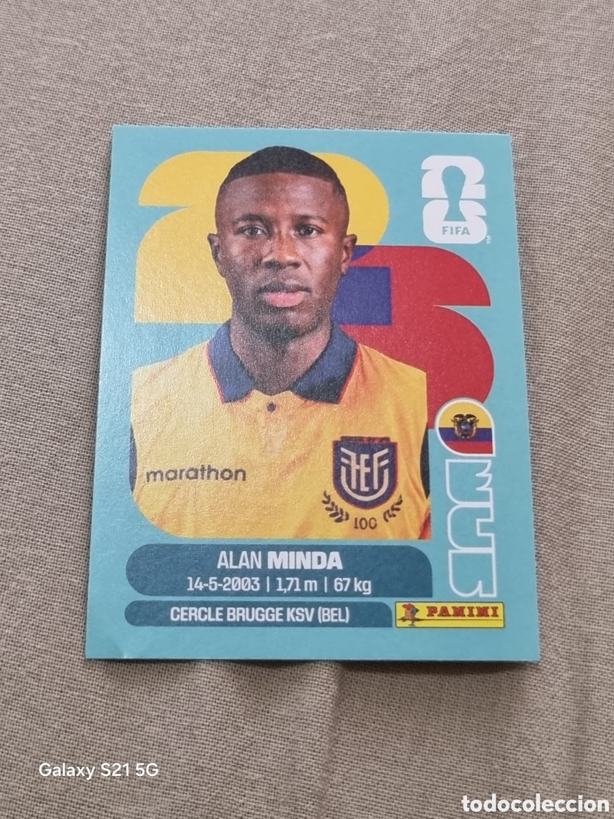 Coleccionismo Cromos antiguos: 18 - MINDA , ECUADOR FIFA WORLD CUP 2026