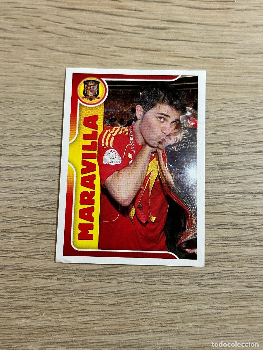 Coleccionismo Cromos antiguos: DAVID VILLA MARAVILLA n&ordm; 127 A POR ELLOS SELECION ESPA&Ntilde;OLA 2009 PANINI CROMO SIN PEGAR NUEVO