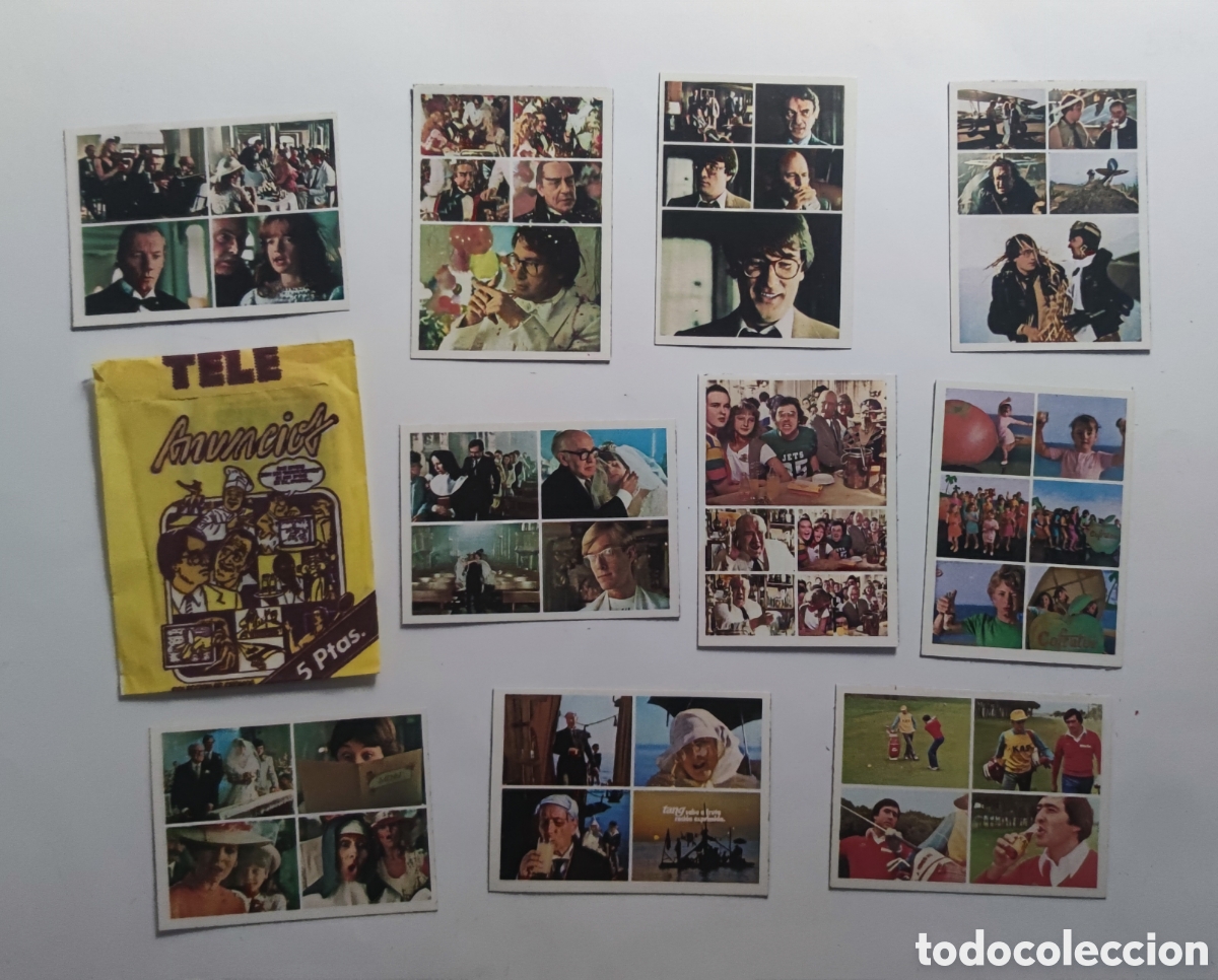 Colecionismo Cromos antigos: 10 cromos nuevos de sobre del &aacute;lbum &rdquo; Tele anuncios&rdquo; ediciones este 1984