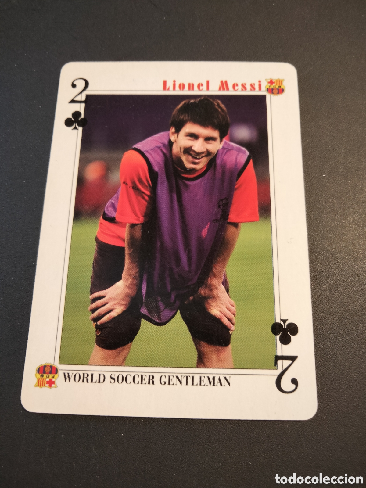 Coleccionismo Cromos antiguos: MESSI FC. BARCELONA CARTA BARAJA POKER