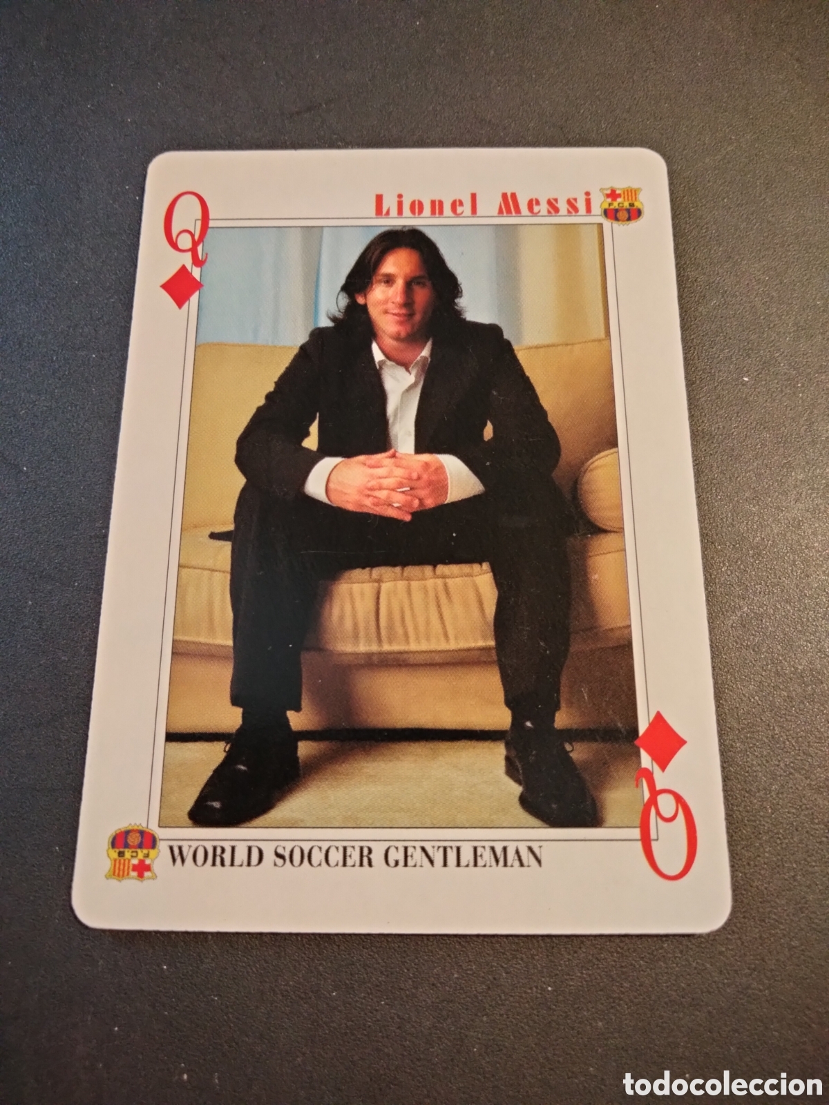 Coleccionismo Cromos antiguos: MESSI FC. BARCELONA CARTA BARAJA POKER