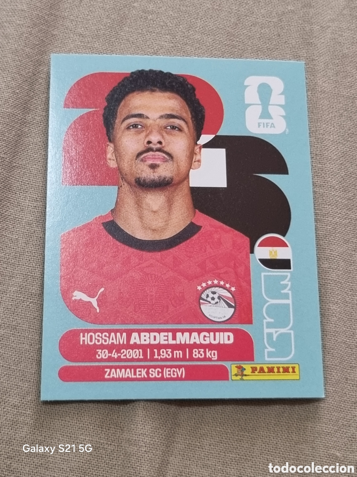 Coleccionismo Cromos antiguos: 8 - ABDELMAGUID , EGIPTO FIFA WORLD CUP 2026