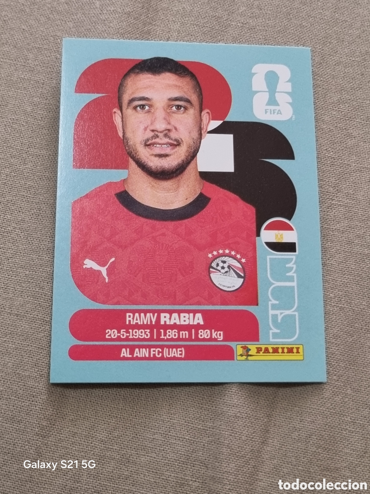 Coleccionismo Cromos antiguos: 7 - RABIA , EGIPTO FIFA WORLD CUP 2026