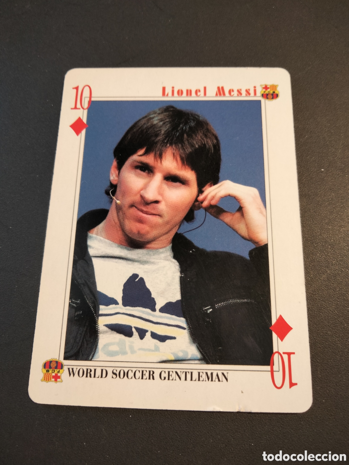 Coleccionismo Cromos antiguos: MESSI FC. BARCELONA CARTA BARAJA POKER