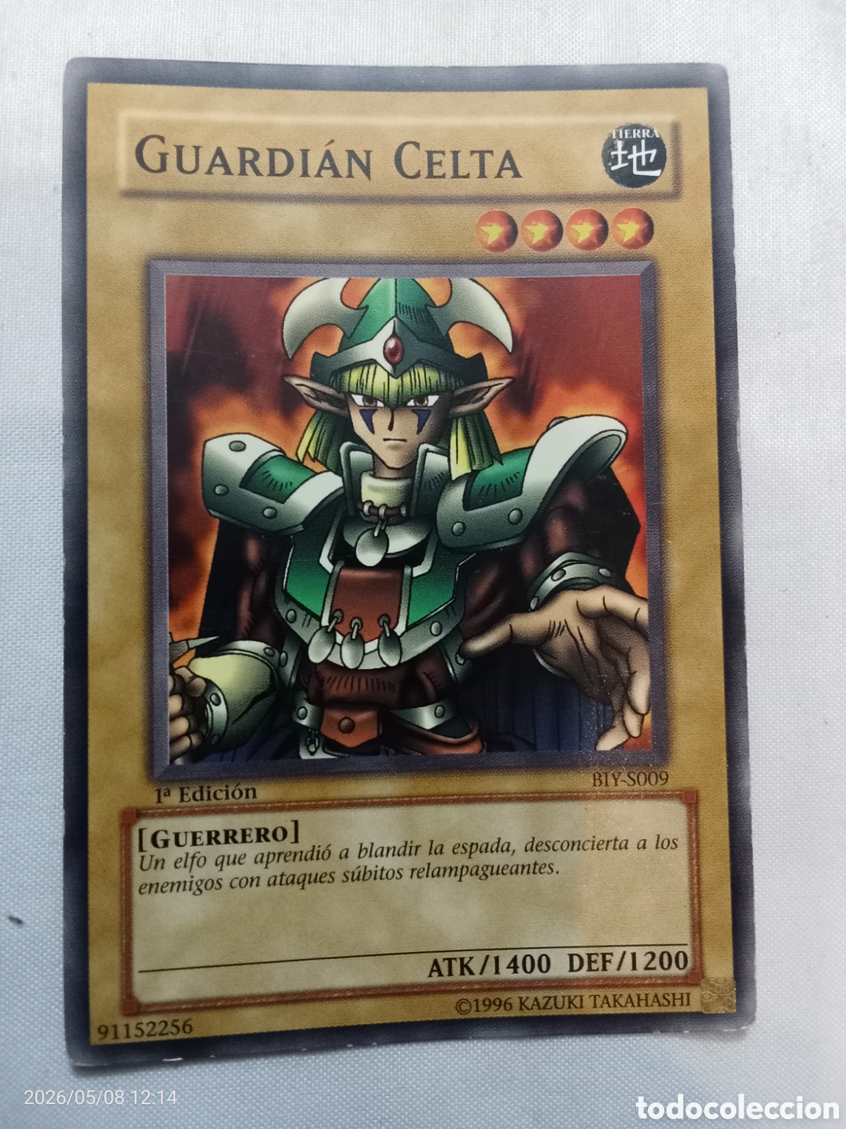Coleccionismo Cromos antiguos: Carta yu-gi-oh Guardian Celta 1-edici&oacute;n