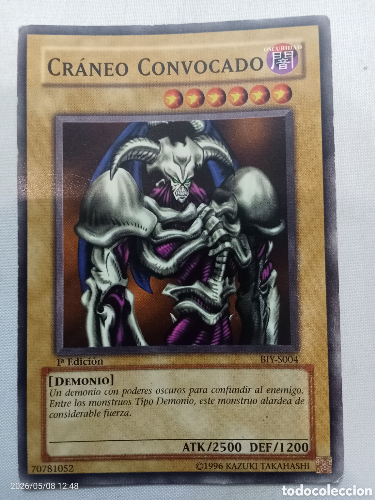 Coleccionismo Cromos antiguos: Carta yu-gi-oh Cr&aacute;neo convocado 1-edici&oacute;n