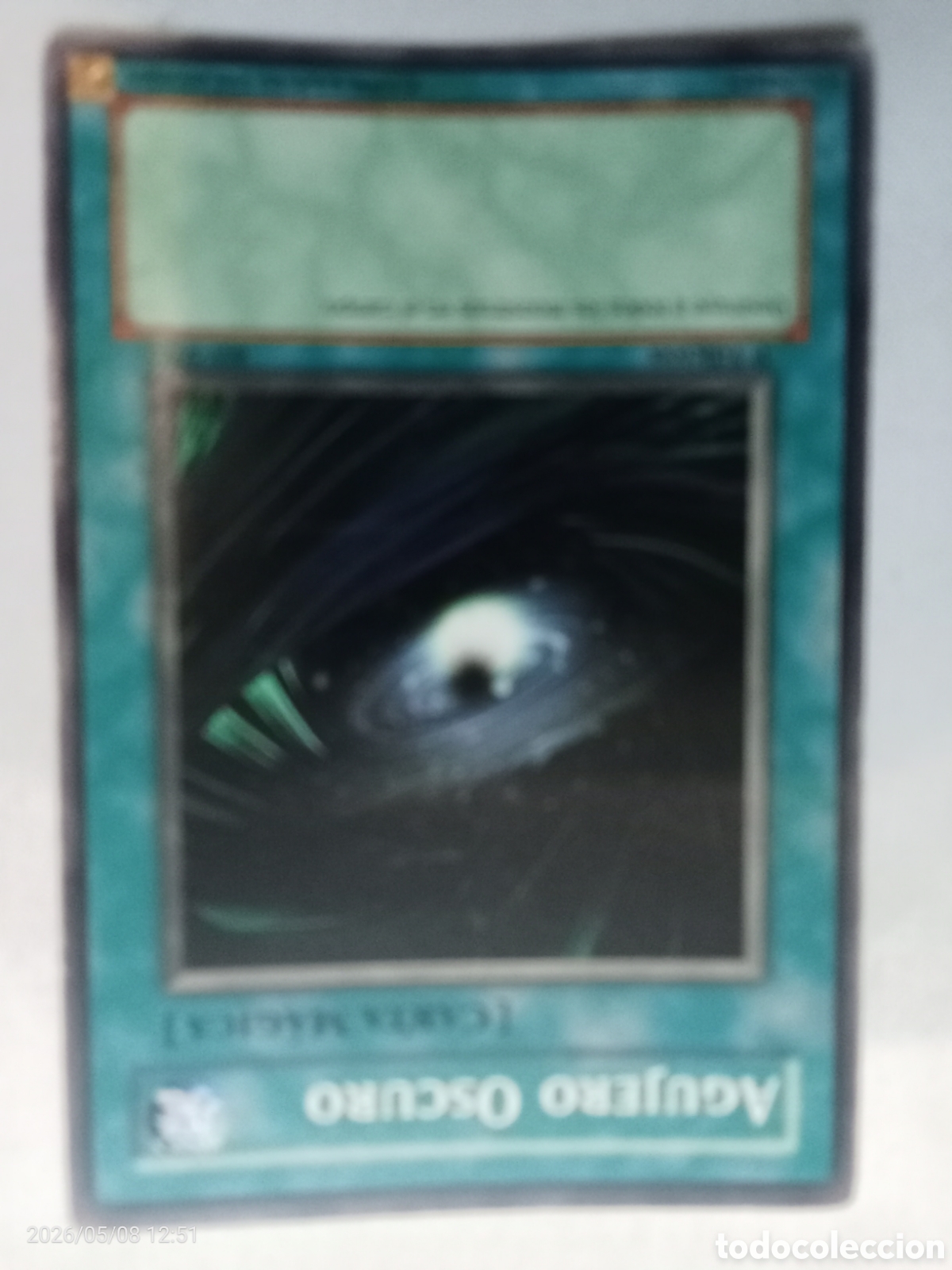 Coleccionismo Cromos antiguos: Carta yu-gi-oh Agujero oscuro 1-edici&oacute;n