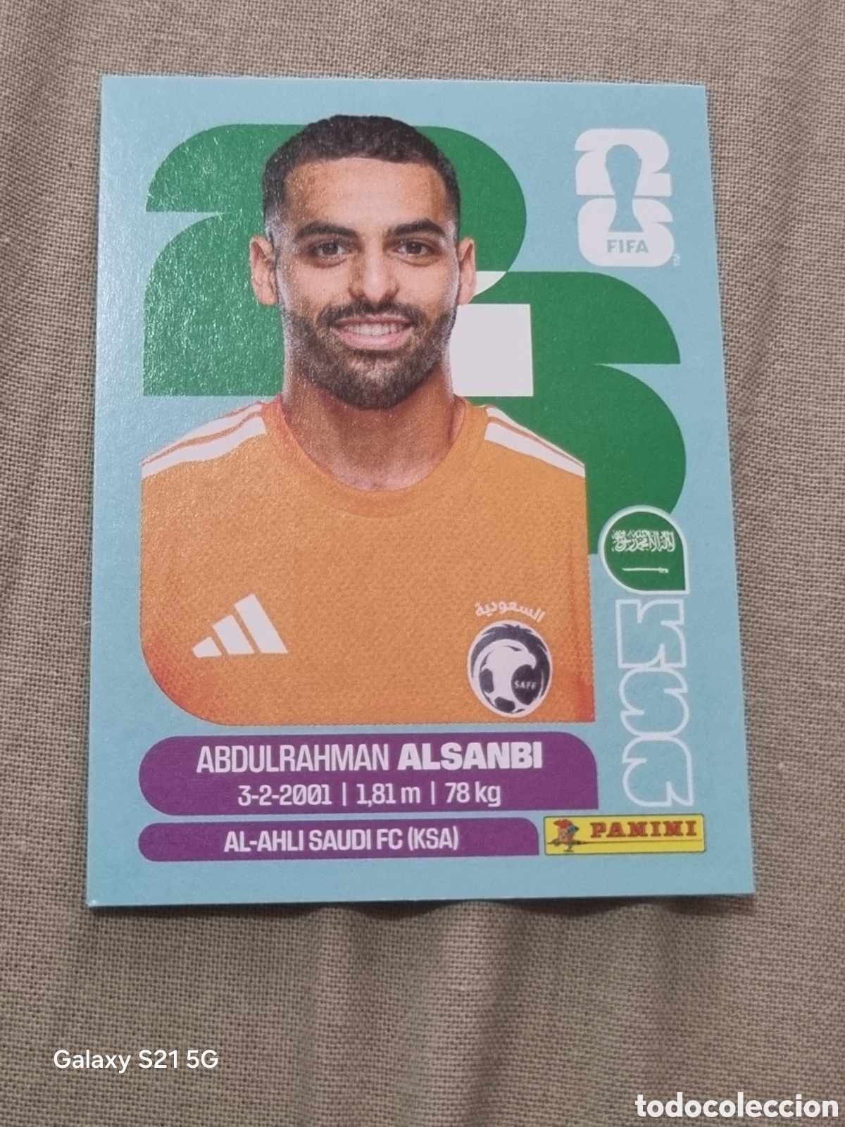Coleccionismo Cromos antiguos: 3 - ALSANBI , ARABIA SAUDITA FIFA WORLD CUP 2026
