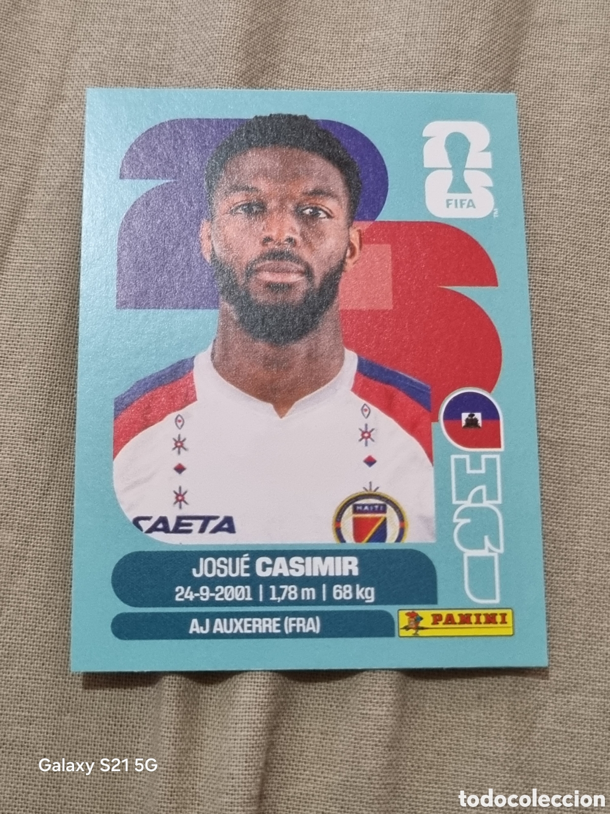 Coleccionismo Cromos antiguos: 16 - CASIMIR , HAIT&Iacute; FIFA WORLD CUP 2026