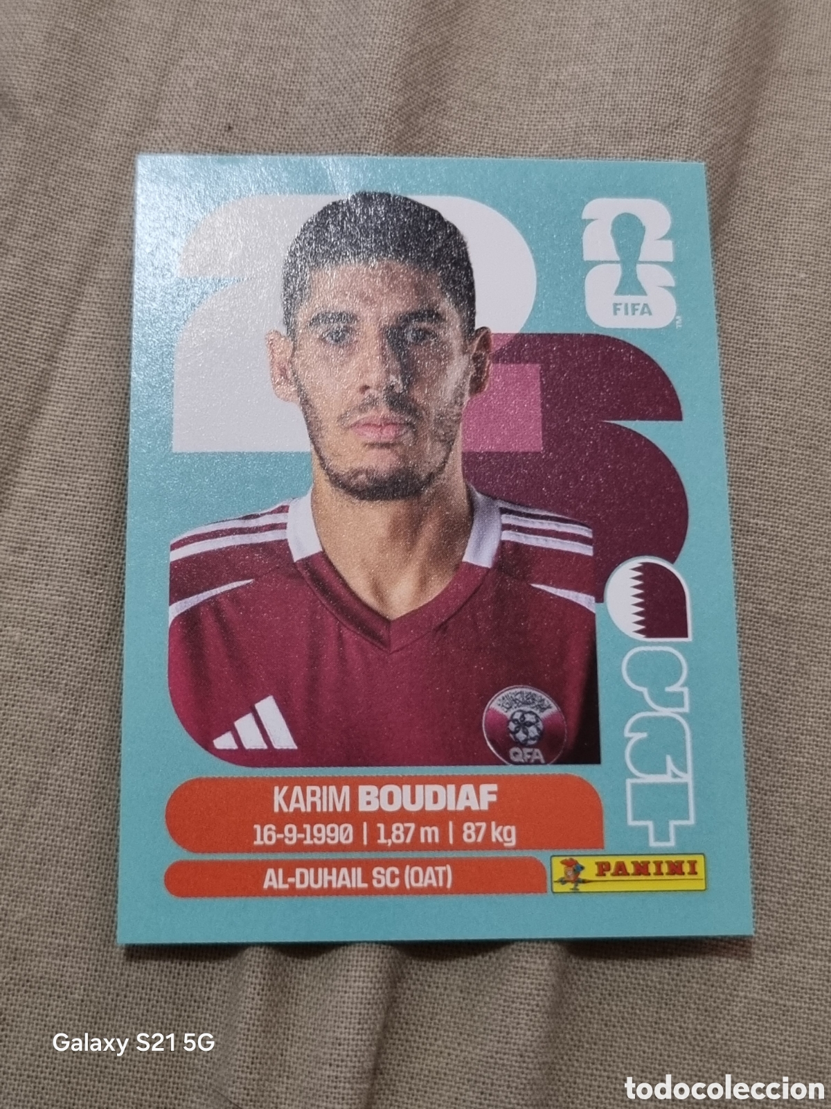 Coleccionismo Cromos antiguos: 10 - BOUDIAF , QATAR FIFA WORLD CUP 2026