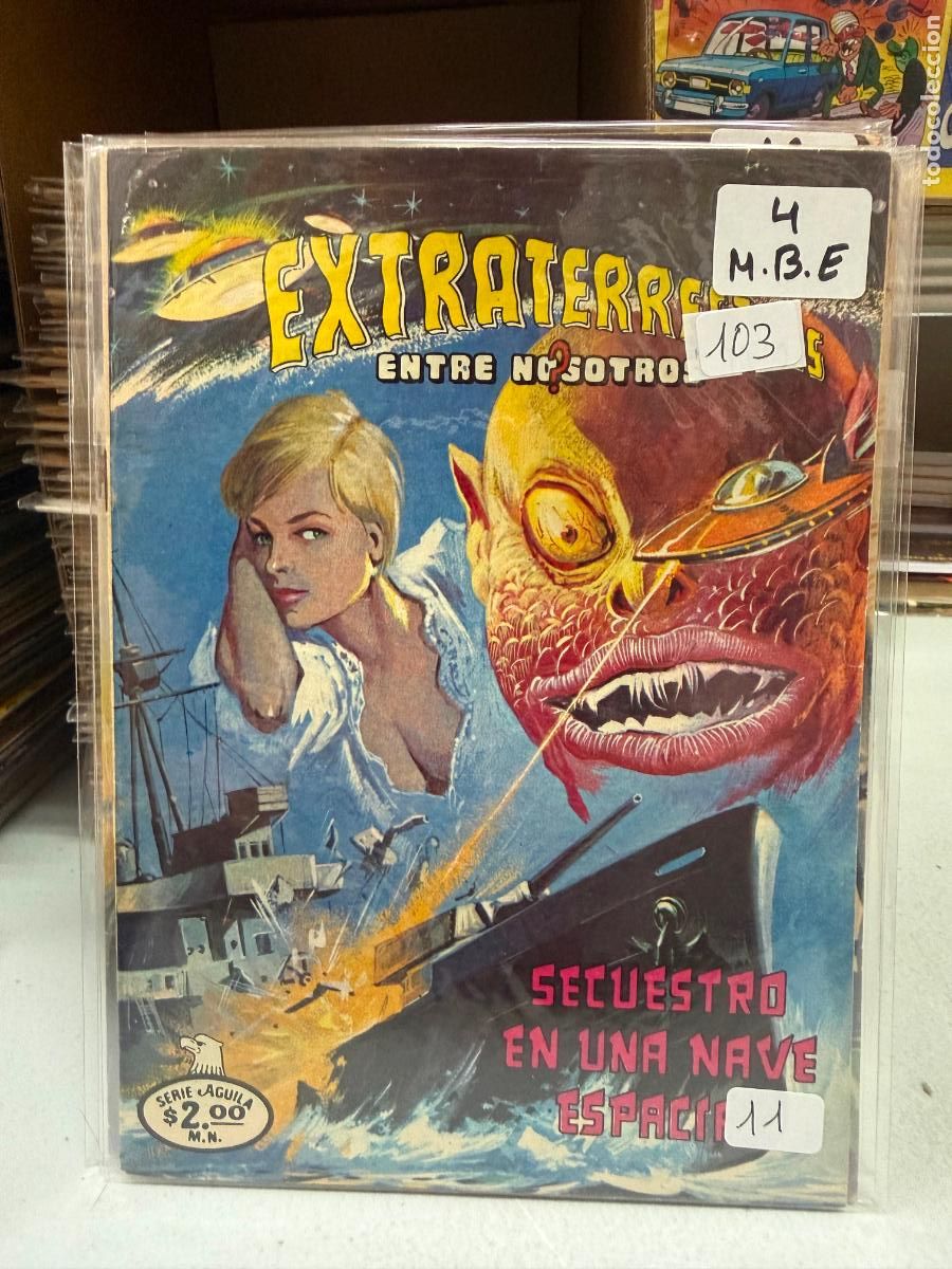 Coleccionismo Cromos antiguos: EXTRATERRESTRES ENTRE NOSOTROS EDITORIAL NOVARO SERIE AGUILA NUMERO 4
