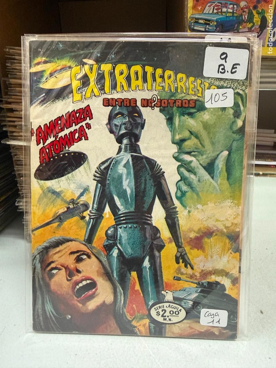 Coleccionismo Cromos antiguos: EXTRATERRESTRES ENTRE NOSOTROS EDITORIAL NOVARO SERIE AGUILA NUMERO 9
