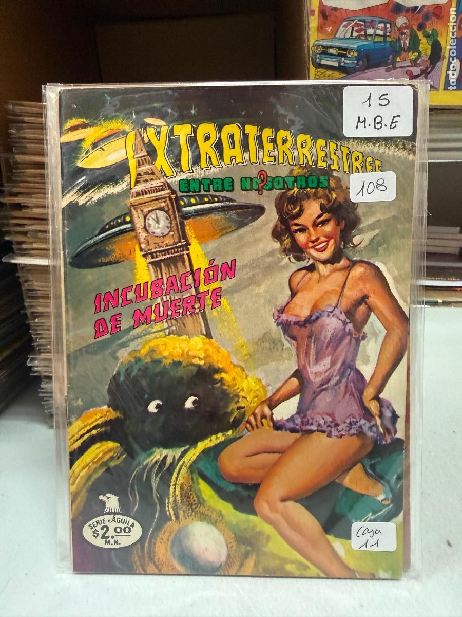 Coleccionismo Cromos antiguos: EXTRATERRESTRES ENTRE NOSOTROS EDITORIAL NOVARO SERIE AGUILA NUMERO 15