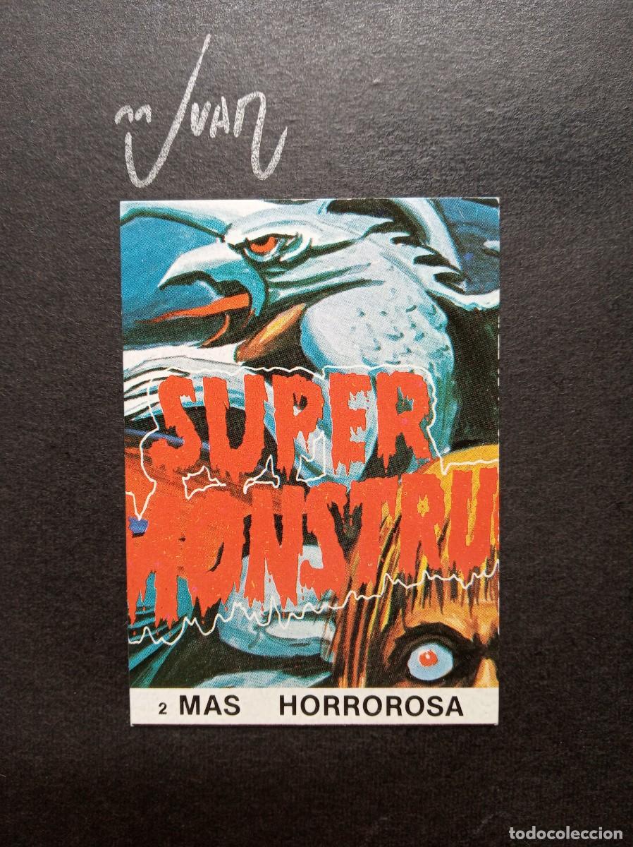 Colecionismo Cromos antigos: N&ordm; 2 LA COLECCI&Oacute;N ''MAS HORROROSA'' EDITORIAL DESCONOCIDA &reg; SUPER MONSTRUOS SIN PEGAR NUEVO A&Ntilde;OS 80