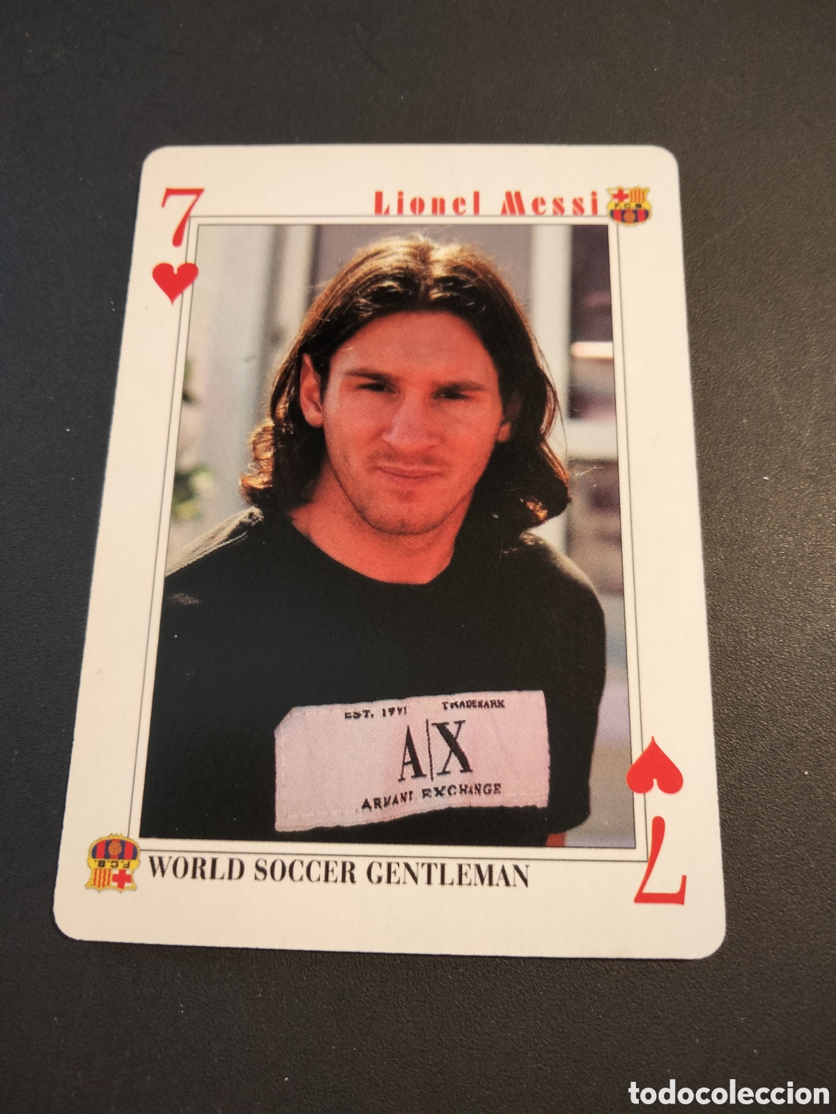 Coleccionismo Cromos antiguos: MESSI FC. BARCELONA CARTA BARAJA POKER