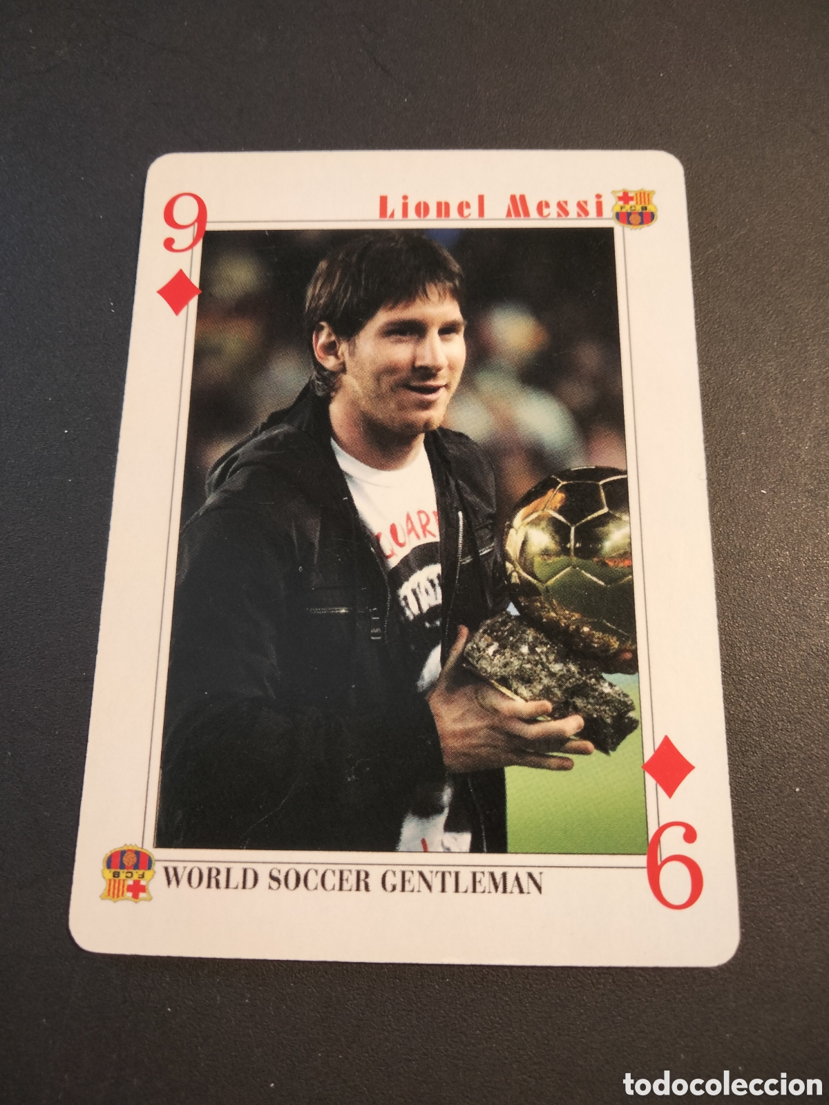 Coleccionismo Cromos antiguos: MESSI FC. BARCELONA CARTA BARAJA POKER