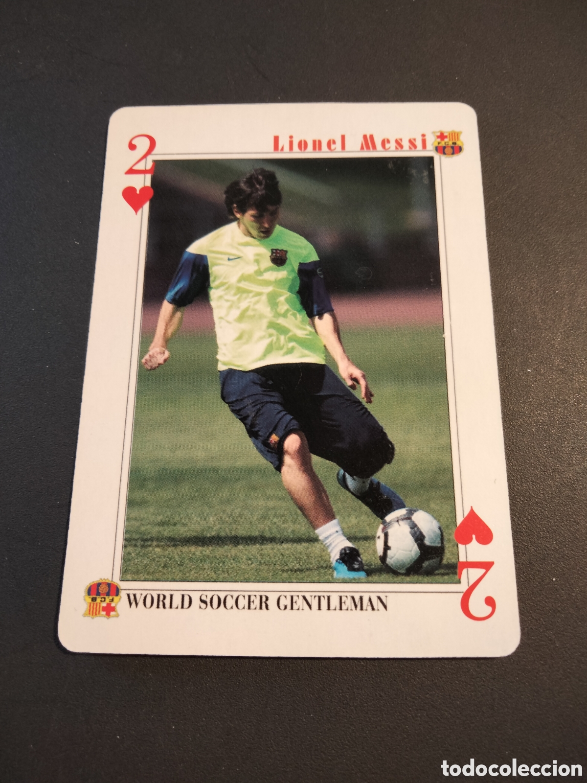 Coleccionismo Cromos antiguos: MESSI FC. BARCELONA CARTA BARAJA POKER