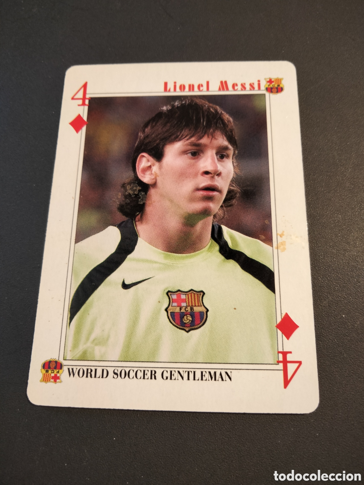 Coleccionismo Cromos antiguos: MESSI FC. BARCELONA CARTA BARAJA POKER