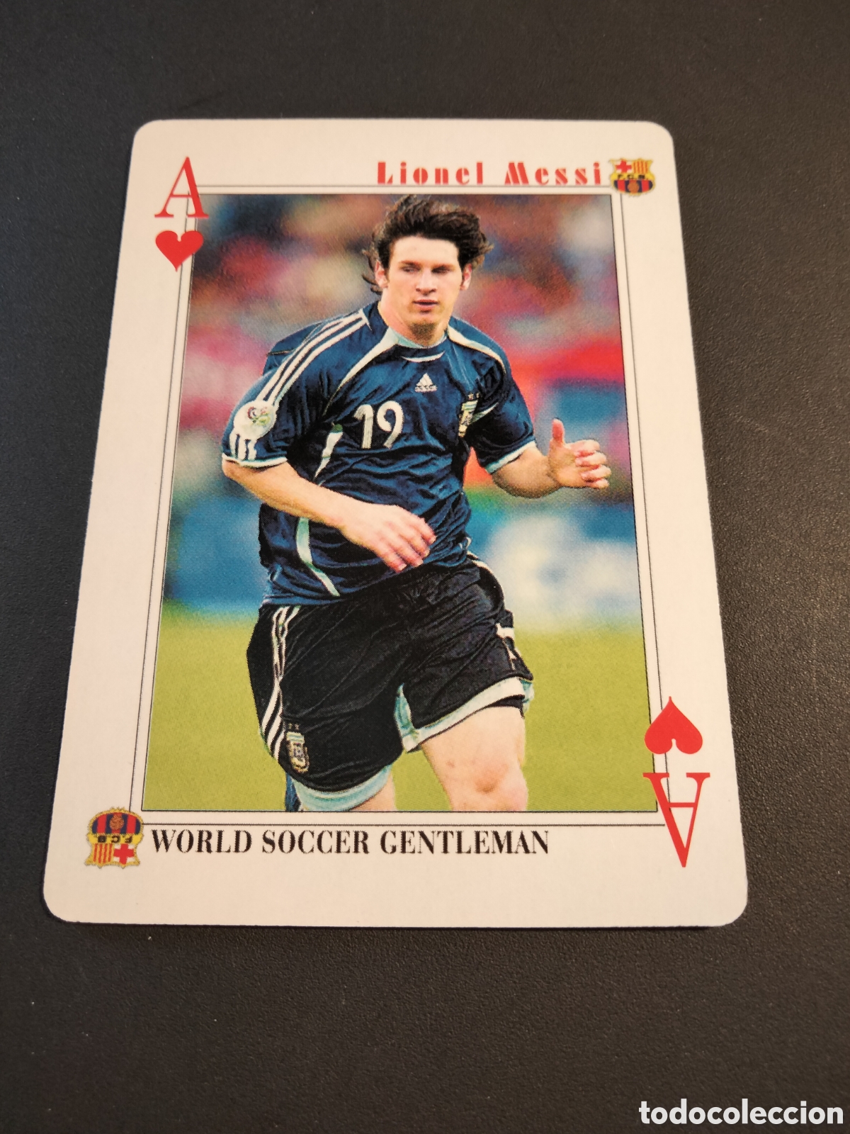 Collezionismo Figurine antiche: MESSI FC. BARCELONA CARTA BARAJA POKER