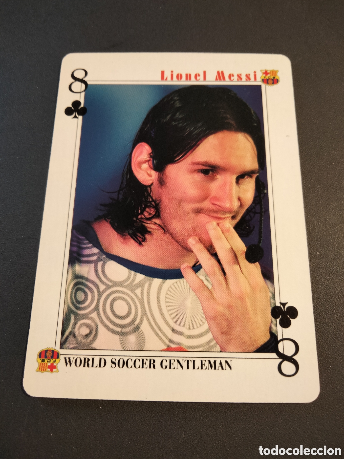Coleccionismo Cromos antiguos: MESSI FC. BARCELONA CARTA BARAJA POKER