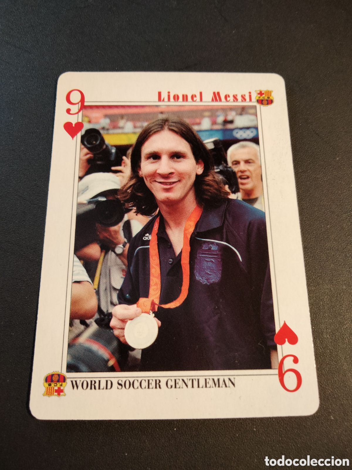 Collezionismo Figurine antiche: MESSI FC. BARCELONA CARTA BARAJA POKER