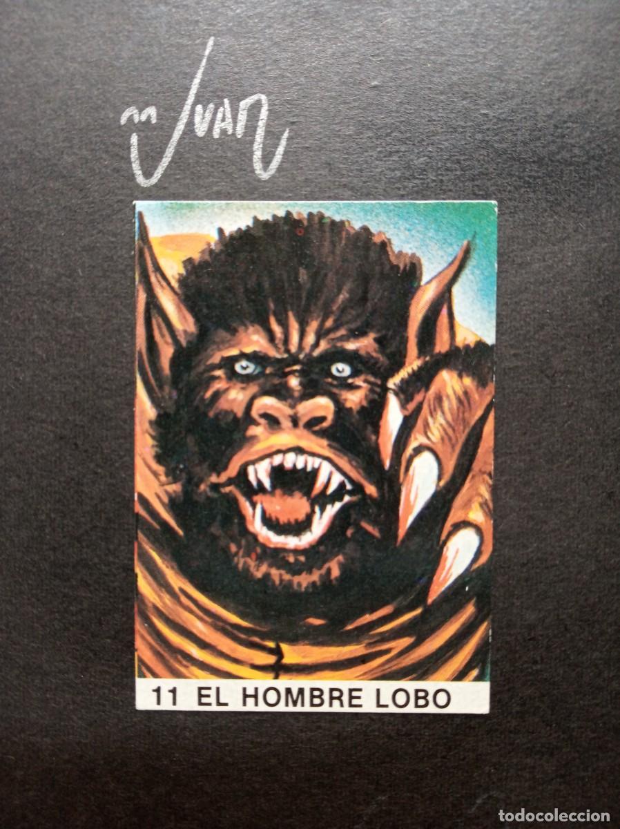 Coleccionismo Cromos antiguos: N&ordm; 11 EL HOMBRE LOBO EDITORIAL DESCONOCIDA &reg; SUPER MONSTRUOS SIN PEGAR NUEVO A&Ntilde;OS 80