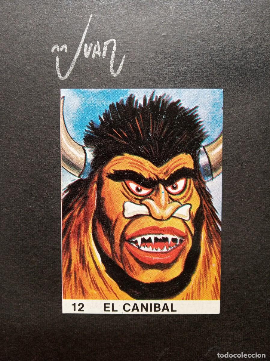 Coleccionismo Cromos antiguos: N&ordm; 12 EL CANIBAL EDITORIAL DESCONOCIDA &reg; SUPER MONSTRUOS SIN PEGAR NUEVO A&Ntilde;OS 80