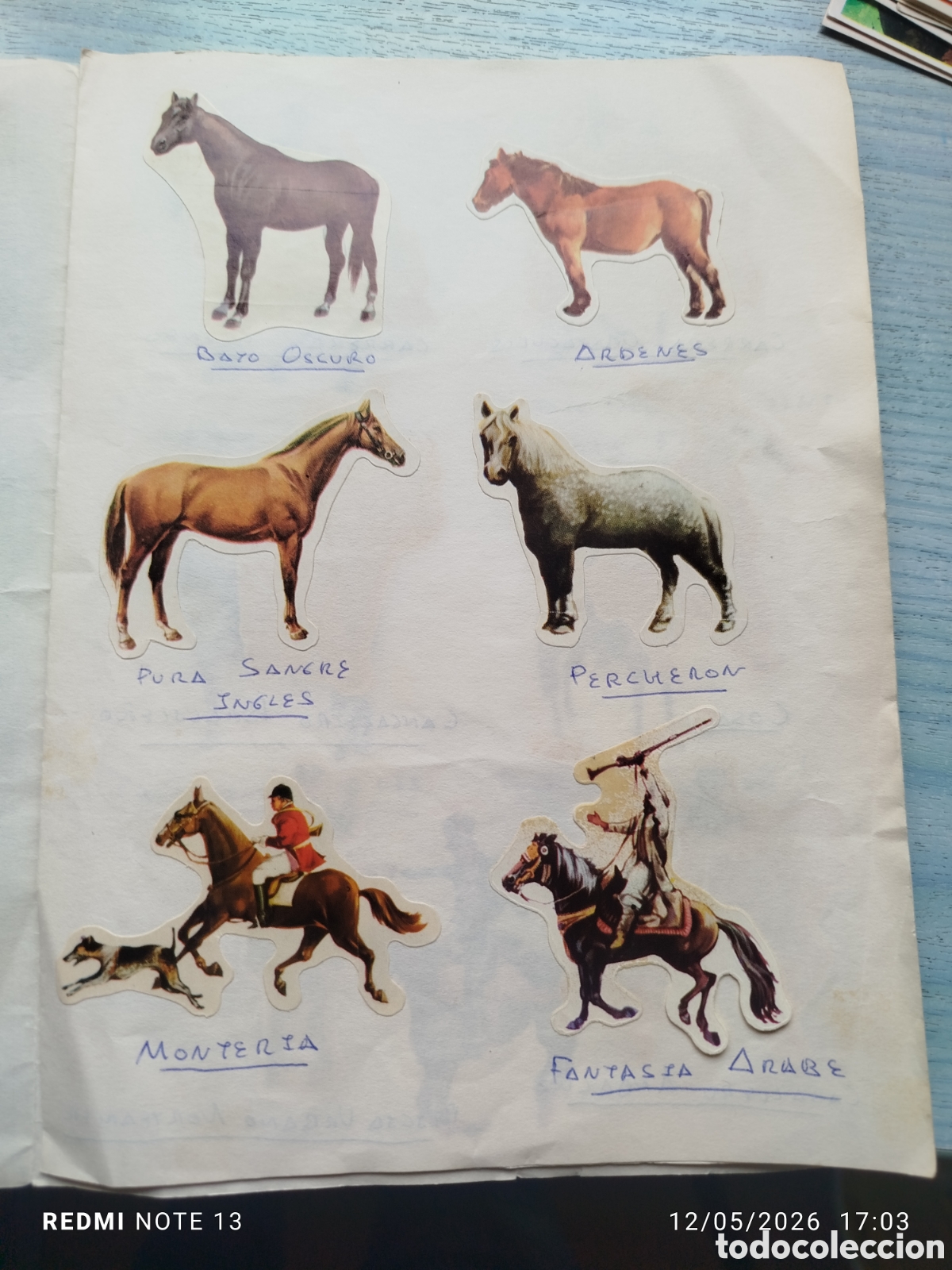 Coleccionismo Cromos antiguos: 31cromos panrico caballos en accion
